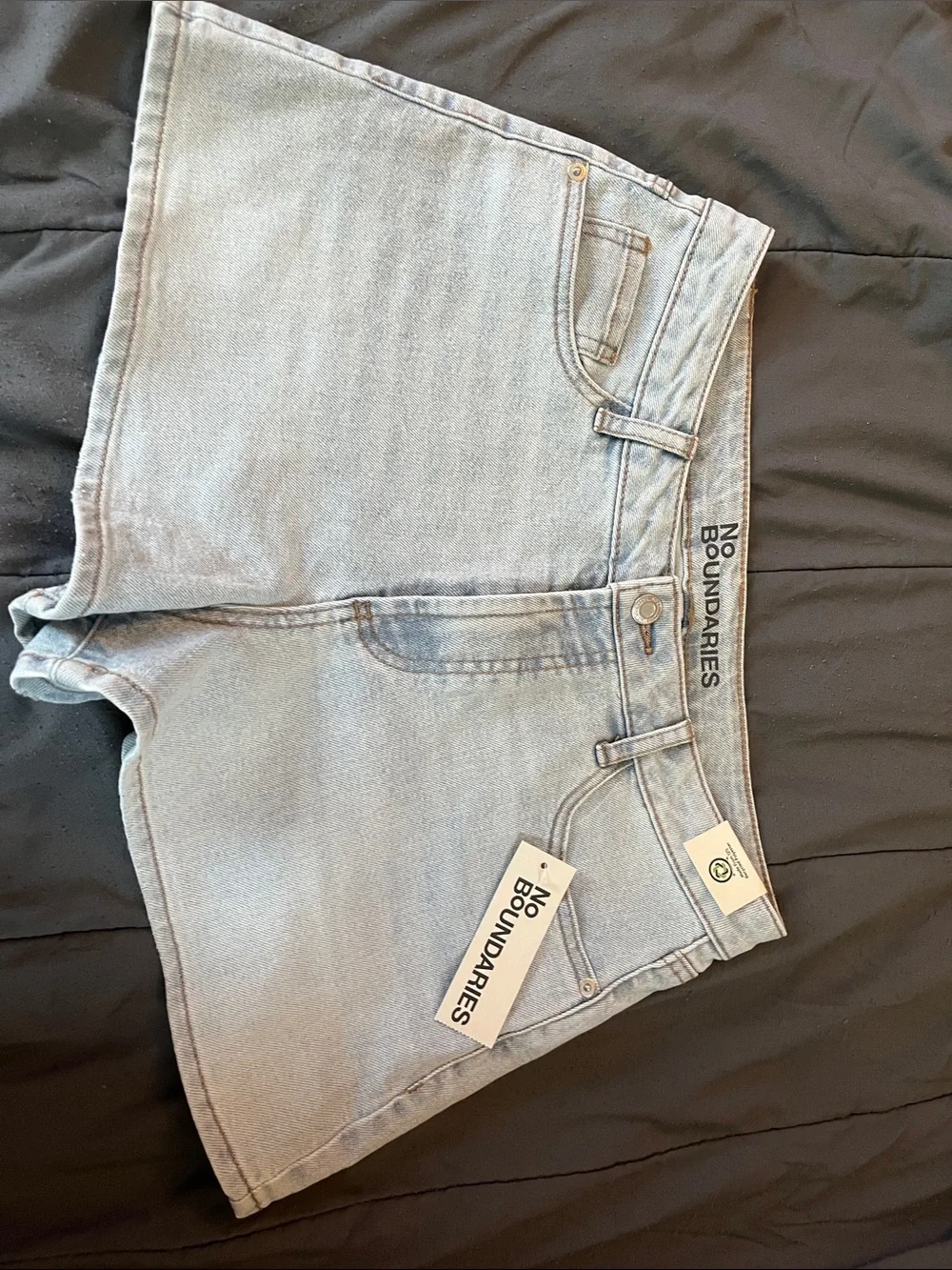 No Boundaries Light Blue Denim Shorts